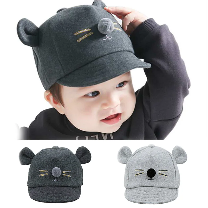 Детская шапка с мультяшным котом бейсболка милая хлопковая летняя шляпа от