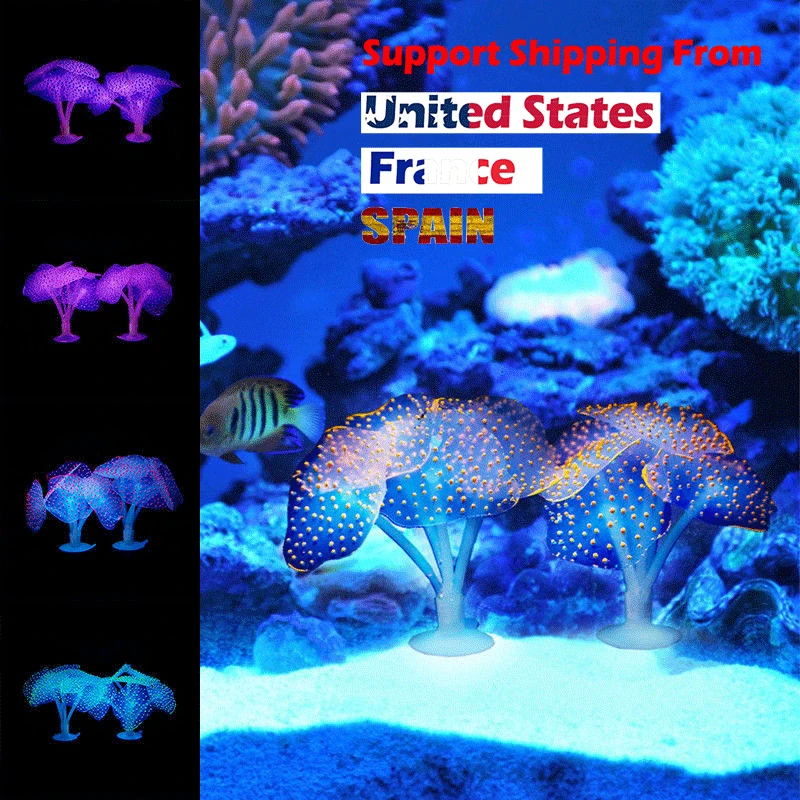 

Fish Tank Glowing Artificial Jellyfishes Silicone Simulated Aquatic Plants Fluorescent Vivid Jellyfish Aquarium Decor
