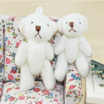 

1Pcs 1/12 Dollhouse Miniature Accessories Mini Cloth Bear Simulation Doll Model Toys for Doll House Decoration