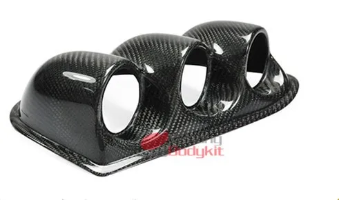 Car-styling-For-Mitsubishi-Evolution-EVO-7-8-9-Carbon-Fiber-Dash-Triple-Gauge-Pod-60mm (5)_