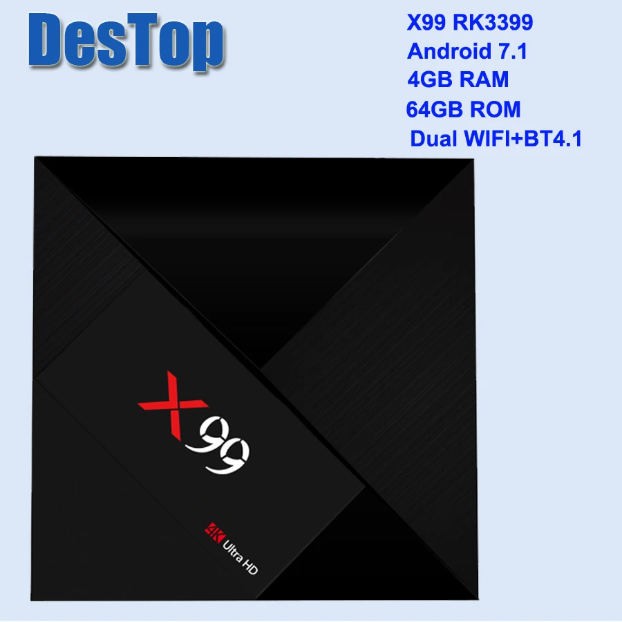 ТВ приставка X99 4 + 64 ГБ Android 7 1 802.11AC 2 4G Bluetooth 1000|tv box|media playertv box |