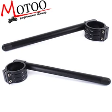 Motoo-CNC 48 мм обычная застежка-Ons руль вил вилка трубка рука бар для HONDA CBR600RR GSXR1000