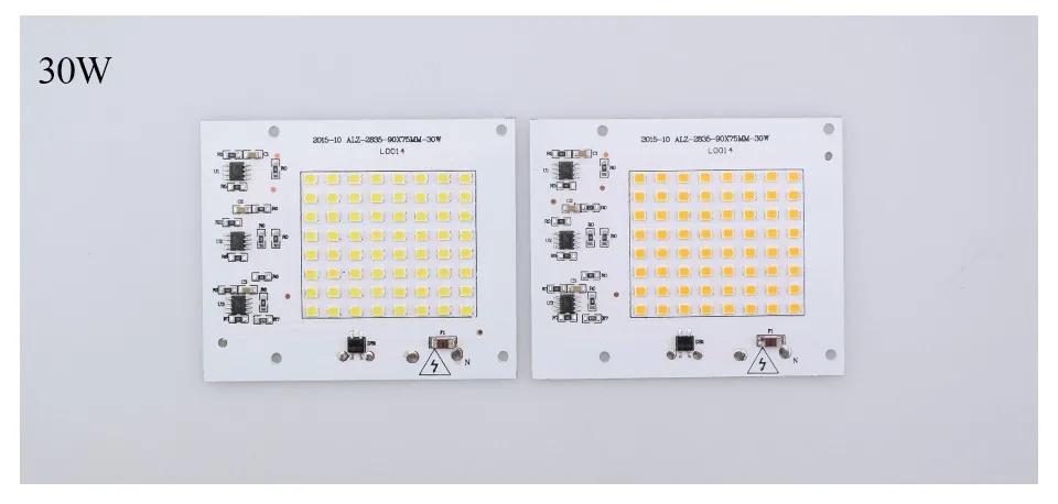 Светодиодный светильник, чип, бобы, лампады, светодиодные лампы SMD Smart IC 10 Вт, 20 Вт, 30 Вт, 50 Вт, 90 Вт, 220 В, напольный прожектор, светильник, белая/теплая лампа, высокая мощность