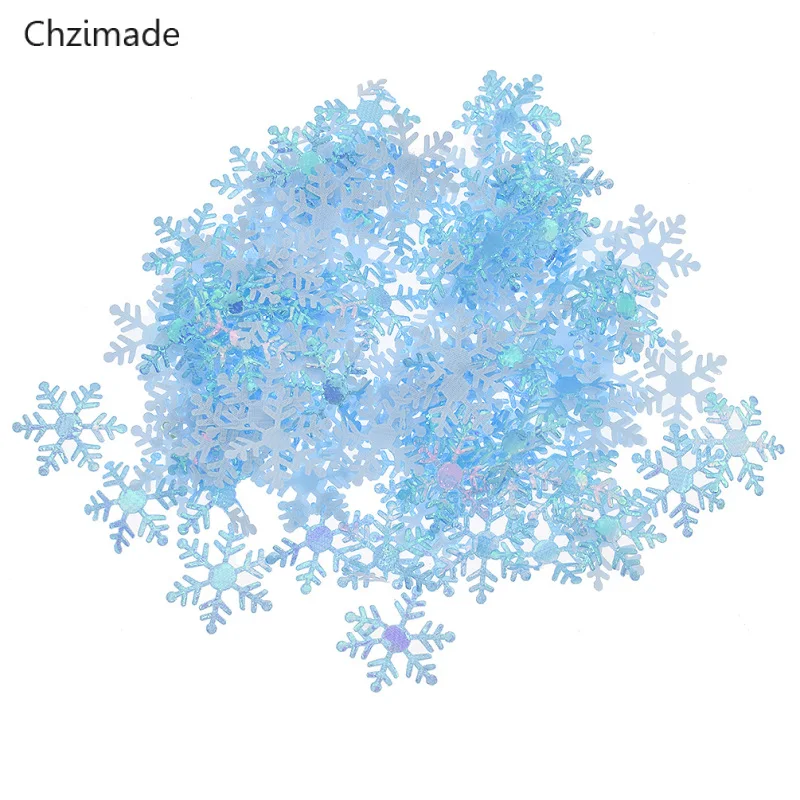 Chzimade 200 шт. 30 мм DIY полиэстер Фетр мягкий Снежинка патч Аппликации, ремесло вечерние украшения