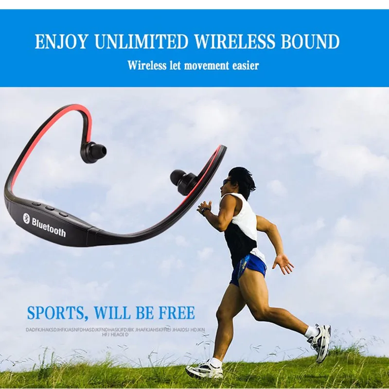 LONGET спортивные Bluetooth наушники беспроводные Поддержка sd карты гарнитура с