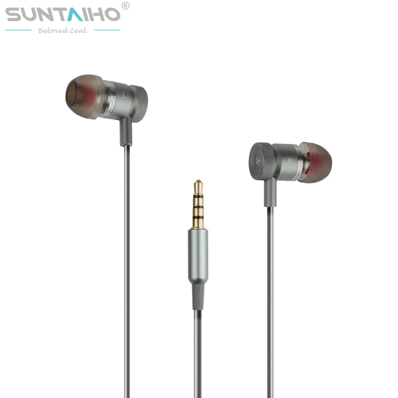 

Suntaiho S3 3.5mm In-Ear Earphone Earbuds Super Clear HIFI Metal Earphone With MIC For iPhone Xiaomi Samsung Meizu Mobile Phones