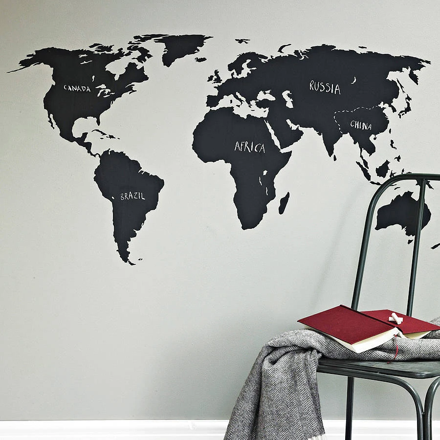 Aliexpress.com : Buy PCS200x90cm Big Global World Map Vinyl Wall Art