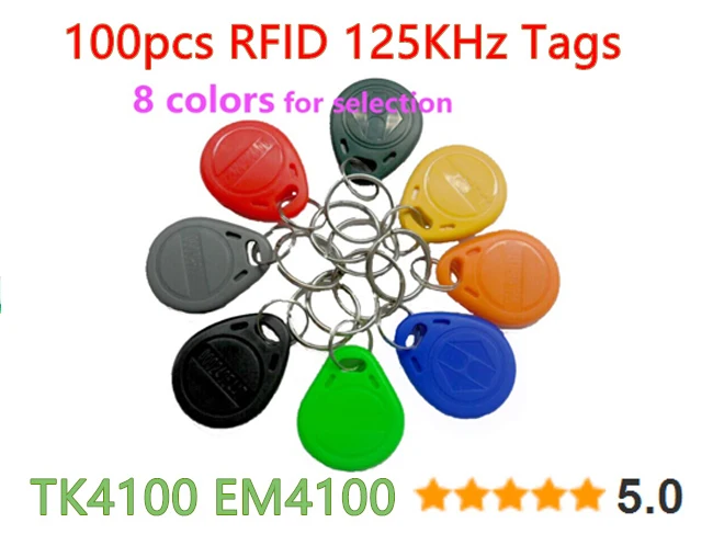 

Смарт-карта TK4100, 100 шт., 125 кГц, 8 цветов