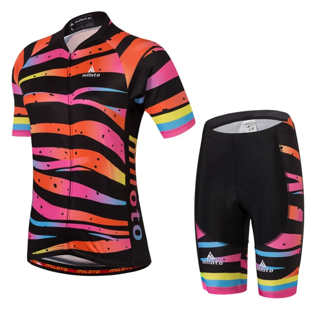 

Girls Cycling Jersey Set Team Sports Cycling Jersey & Bib Shorts Set Maillot Ciclismo Kids Balance Bikes Kit Children's Gift