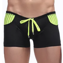 Летние мужские плавки плавательные трусы сексуальные с низкой талией для пляжа пляжные шорты Maillot De Bain пляжные шорты боксеры оптом C0247
