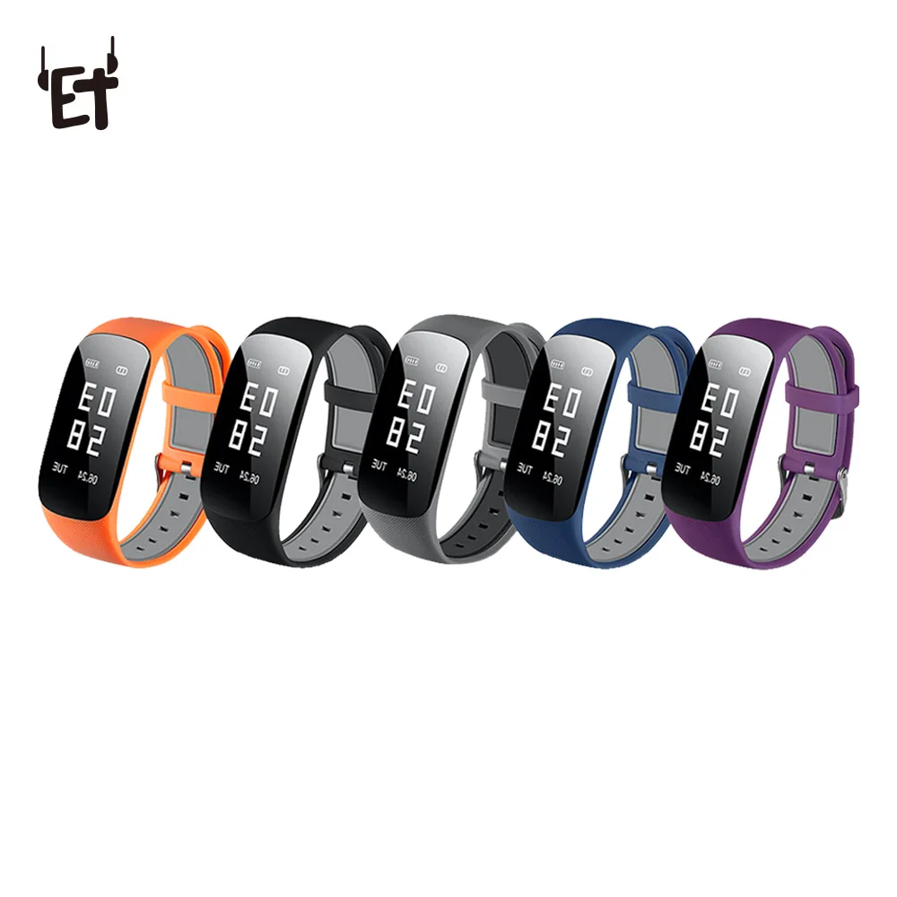

Bluetooth 4.0 Smart Bracelet with Camera Control Heart Rate Monitor Water Resistant Sports Fitness Tracker Phone Call Reminder