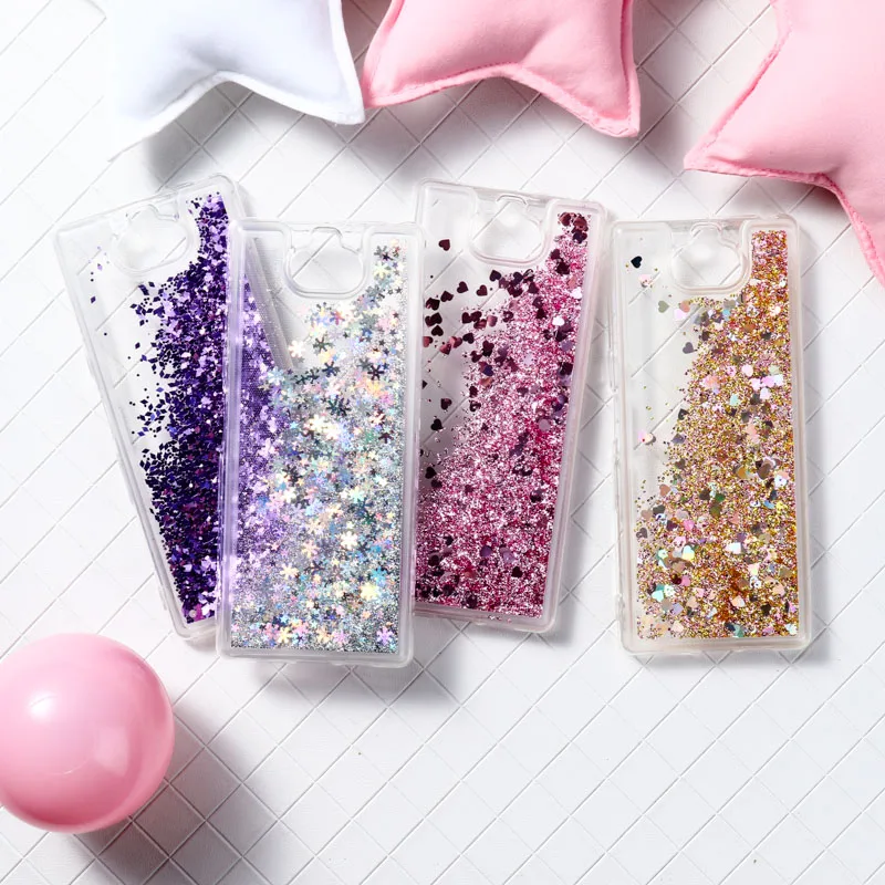 

Liquid Silicone Case For Sony Xperia XA3 Case Quicksand Soft Cover For Sony L3 10 Cover Back Housing Phone Shell Coque Fundas