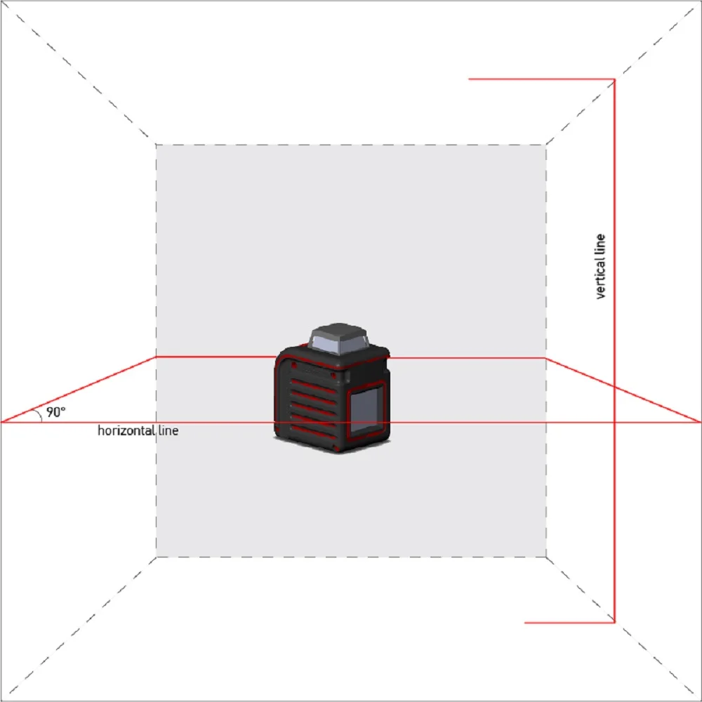Лазерный уровень автоматический ADA Cube 360 Basic Edition (точность 0,3 мм, рабочий диапазон 20 м, рабочий диапазон с приемником 70 м, класс защиты IP54)