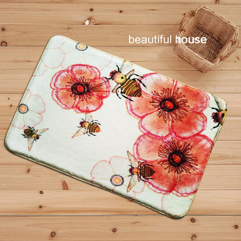 Американский деревенский цветочный коврик/кухонный Коврик для прихожей Противоскользящий Балконный коврик для ванной комнаты/коврик для гардероба