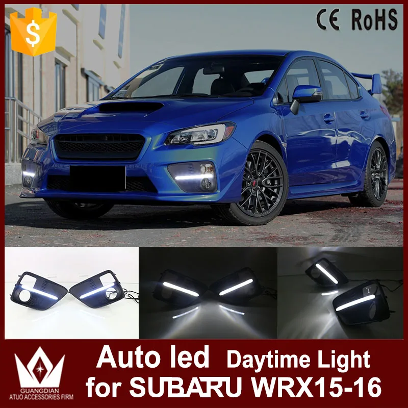 Tcart auto LED Daytime Running Lights For Subaru WRX 2015 2016 ABS 12v