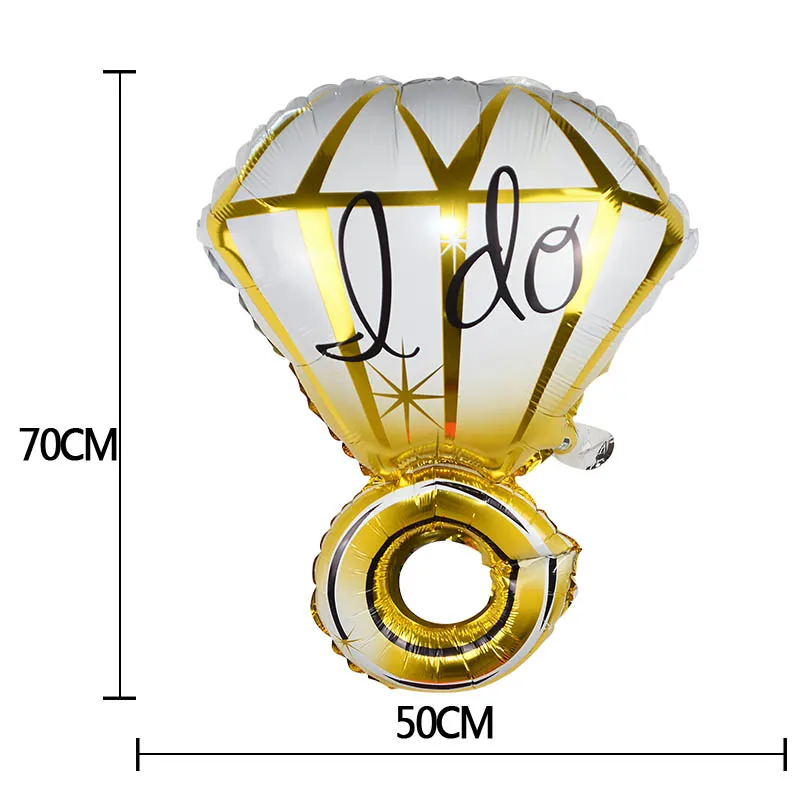 1 шт. Новое обручальное кольцо невесты надувной шар из алюминиевой фольги АЛМАЗНОЕ КОЛЬЦО формы алюминиевые воздушные шары для свадьбы вечеринки Свадебные украшения комнаты - Цвет: S01