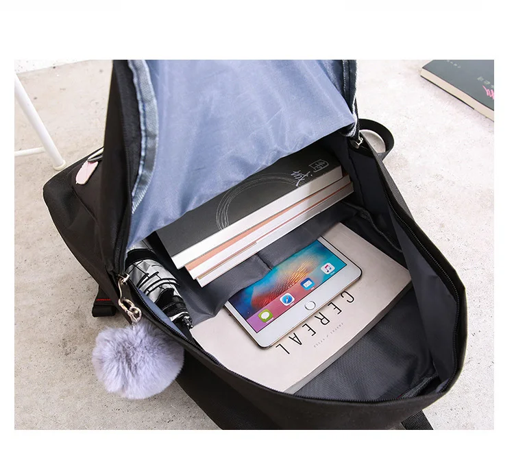 DIOMO школьные сумки 4 шт. набор для девочек подростков холст рюкзак женский корейский милый модный рюкзак женские школьные сумки