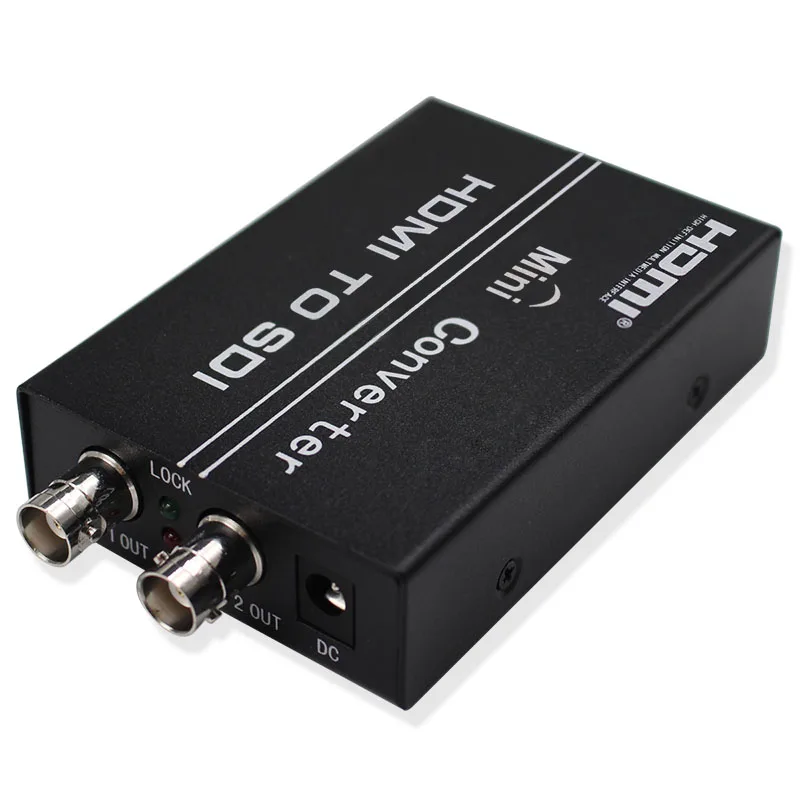 Dual HDMI Input to Dual SDI BNC Output Converter Adapter Support 720P 1080P HDMI2SDI SD HD 3G SDI for Monitor Camera with Power