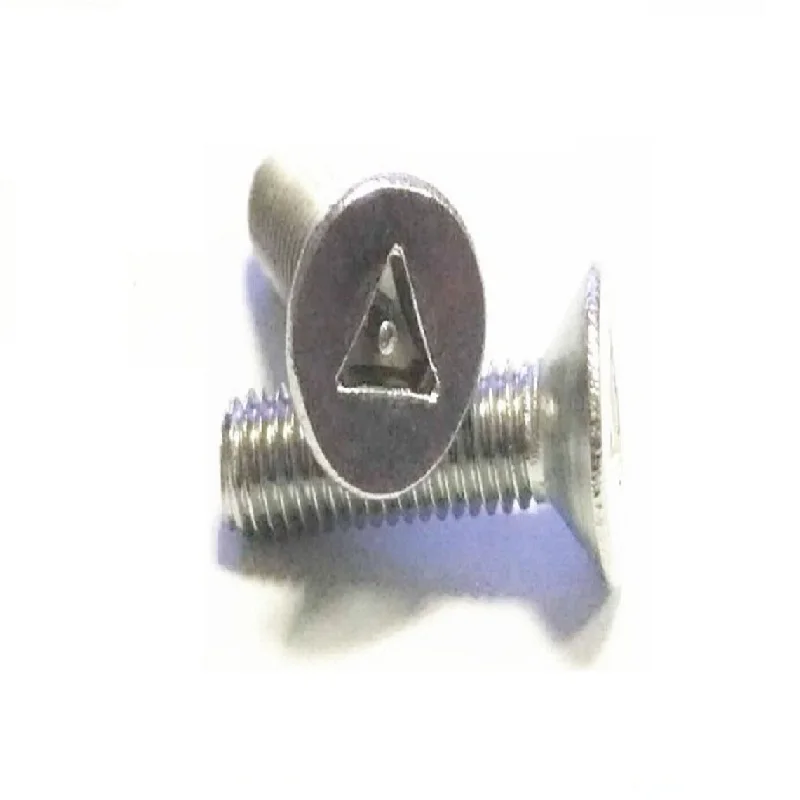 Stainless steel 304 flat head / countersunk triangle with column core anti-theft screw M3 * 6 8 10 12 16