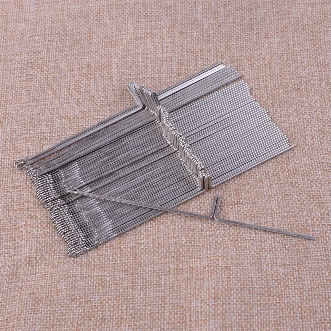 

New 50pcs Knitting Machine Needles Fit For Silver Reed Studio Singer Empisal Knitmaster Ribbing Attachment SRP50 SRP60 SRP60N