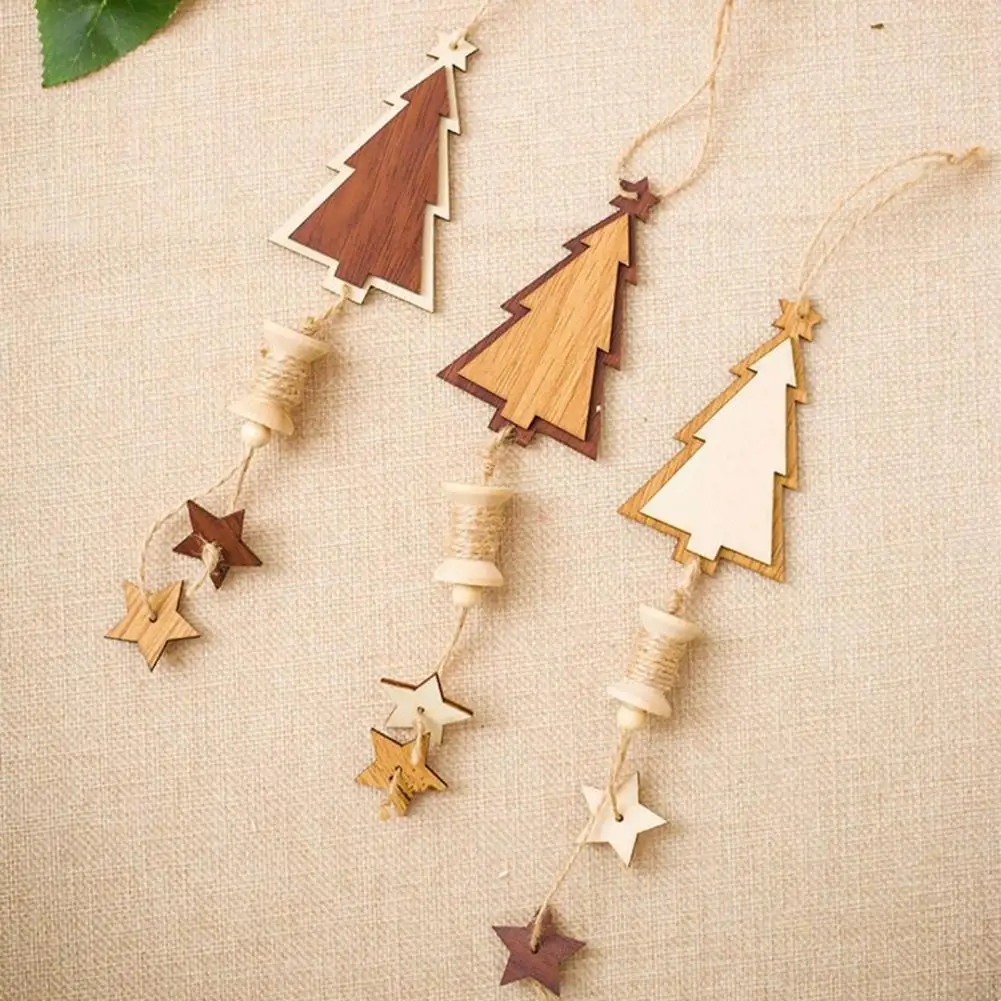 

Wooden Christmas Tree Pendant Christmas Decoration Pendant