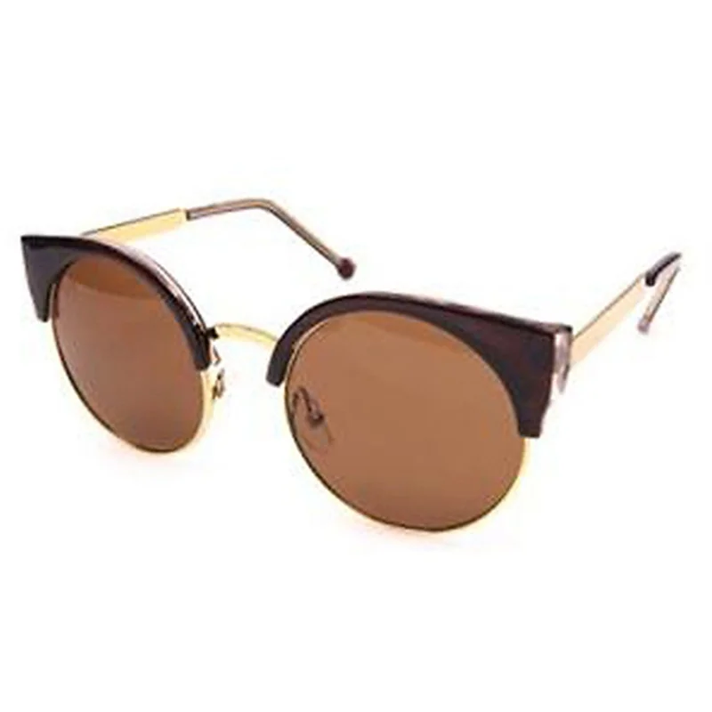 Новые мужские высококачественные Брендовые очки кошачий глаз, женские дорожные Модные солнцезащитные очки UV400, Спортивные Повседневные солнцезащитные очки с полуоправой
