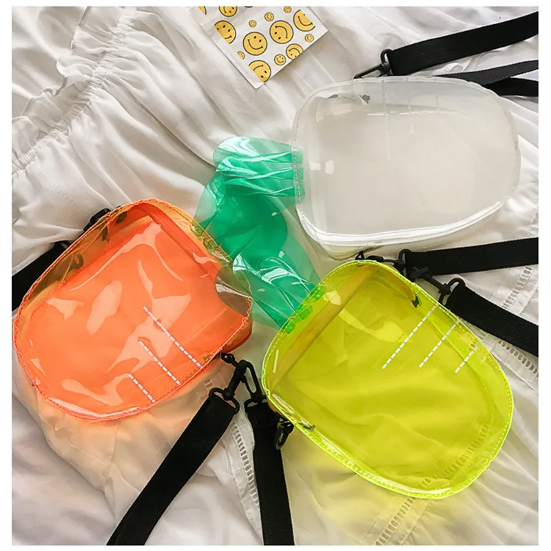 

Fashion Women Transparent Messenger Bag 2019 Summer Clear Cute Radish Handbag PVC Rabbit Bags Children Purse Jelly Bags