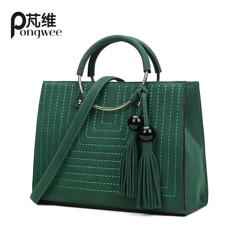

PONGWEE 2016 Fresh Car Suture Handbag Shoulder Messenger Bags Handbags Women Famous Brands Women Bag