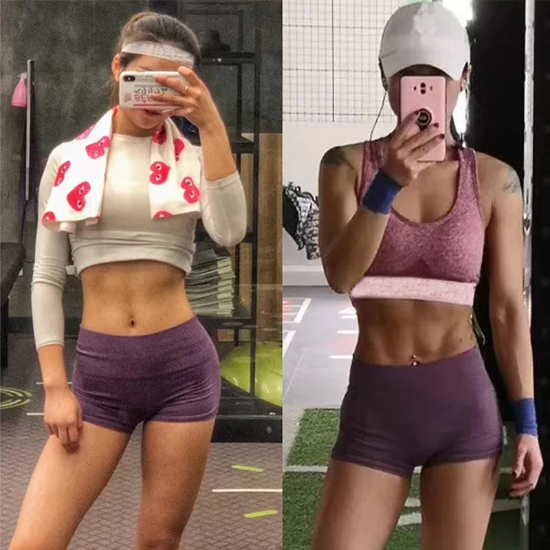 

Sport shorts Yoga Activewear Shorts Women Sexy Skinny Fitness Gym Workout shorts Swim High Waist Elastic Breathable Soft tights