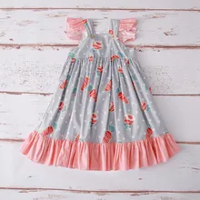 Платья для девочек; Новинка; сарафан для девочек; элегантное милое детское праздничное платье; модная детская одежда; одежда принцессы