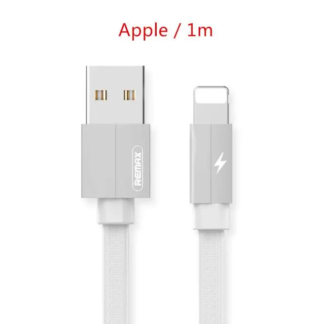 Remax USB кабель для iPhone XS Max XR X 8 7 6 5 зарядное устройство 3 в 1 Micro USB кабель для мобильного телефона usb type-c кабель - Цвет: Apple white 1m