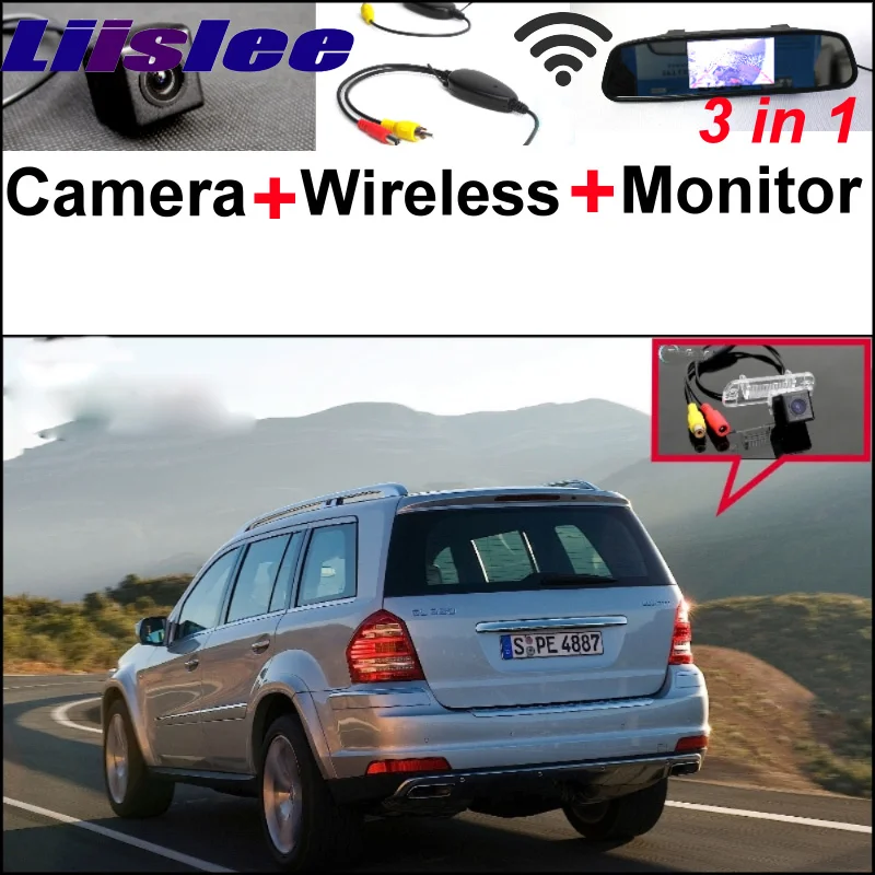 

3in1 Special WiFi Camera + Wireless Receiver + Mirror Monitor Easy DIY Parking System For Mercedes Benz GL350 GL450 GL500 GL550