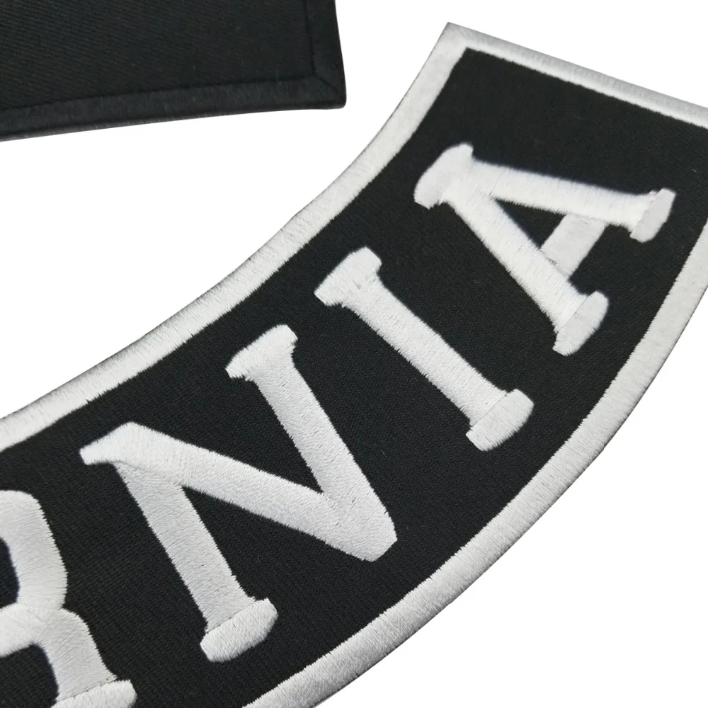 Devils Couriers California Vest MC Embroidered Iron On Back of Jacket Patch EAST COAST DIY Eco-Friendly Free Shipping(3)