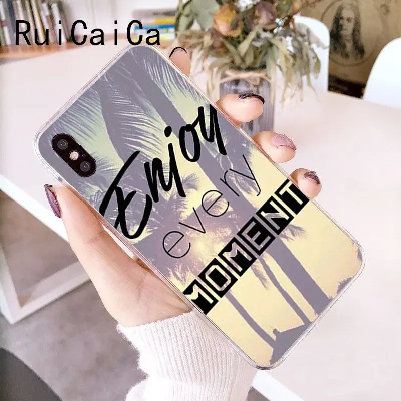 RuiCaiCa Наслаждайтесь каждым моментом мягкий чехол для телефона в стиле Сан