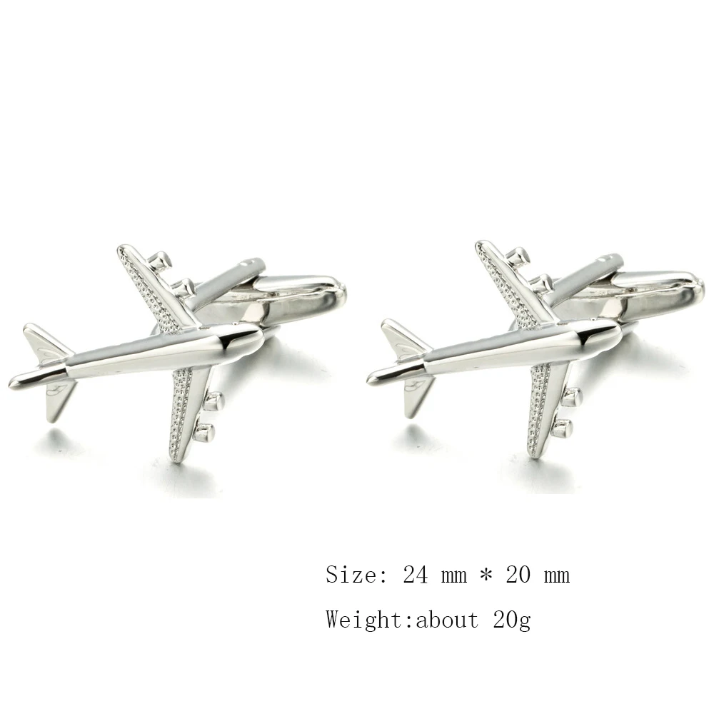 CHUKUI Men Clothing Boutique Plane Styling Shirt Cufflinks Brass Airplane Cuff Links Gifts For Men Free Shipping (3)