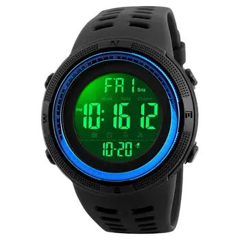 

Men Watches SKMEI Brand Digital LED Waterproof Outdoor Dress Watches Chrono Countdown Dual Time Wristwatches Man Sport Watch