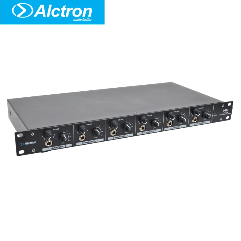 Alctron H6 Professional high-power 6 Channel Headphone Preamplifier, Headphone Amplifier