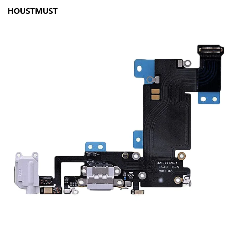 

HOUSTMUST Black / White For iPhone 6s plus Charger Charging port Dock USB Connector Data Flex Cable Headphone Jack Flex Ribbon