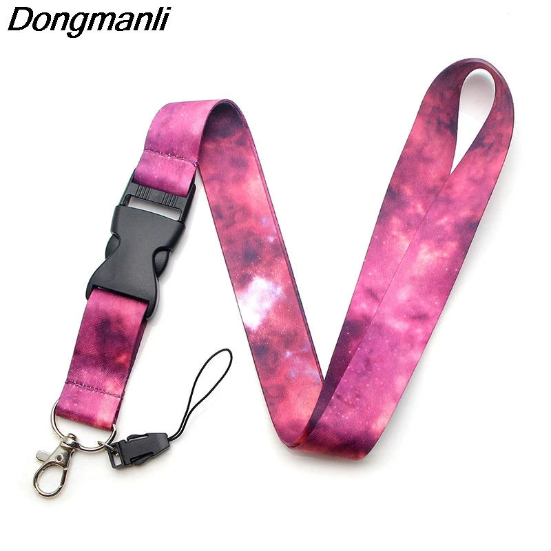 P2805 Dongmanli звездное ночное небо Талреп Бейдж ID Lanyards/веревка для мобильного телефона/брелок для ключей