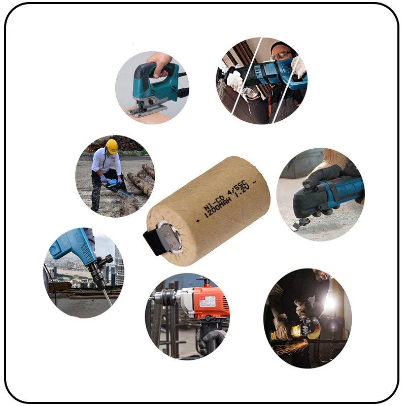 10 шт 4/5 аккумулятор SC 1200 mah 3 cm * 2 1 V NICD SUBC батареи быстрая доставка в Россию США для