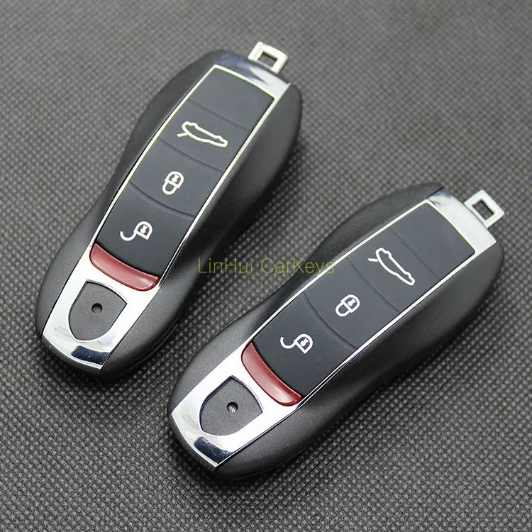

PINECONE for PORSCHE MACAN 911 BOXSTER CAYMAN CAYENNE PANAMERA Remote Key 3+1 Buttons Remote Key Shell 1 PC With Uncut Blade
