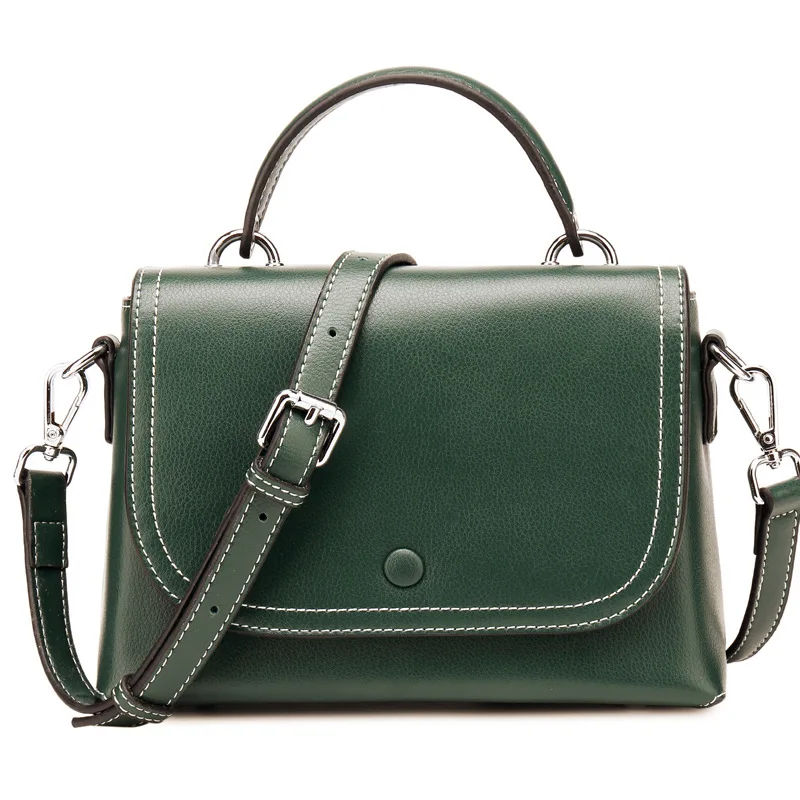 

New Arrival Female Shoulder Bags 2019 Luxury Designer Retro Handbags Genuine Cow Leather Women Purse Crossbody Bag bolsos mujer