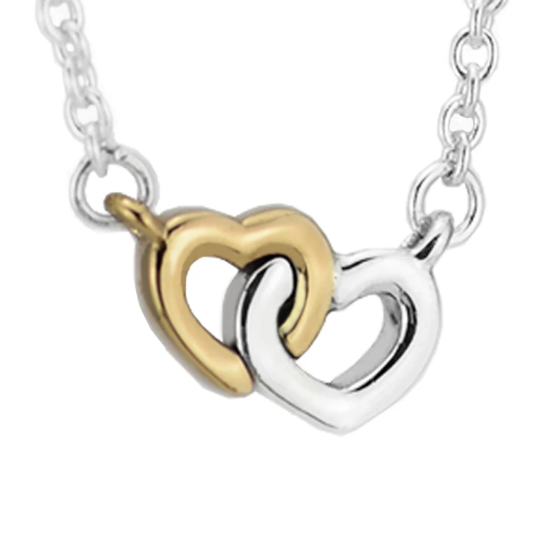 

United in Love Pendant and Necklace 100% 925 Sterling Silver Fine Jewelry Free Shipping