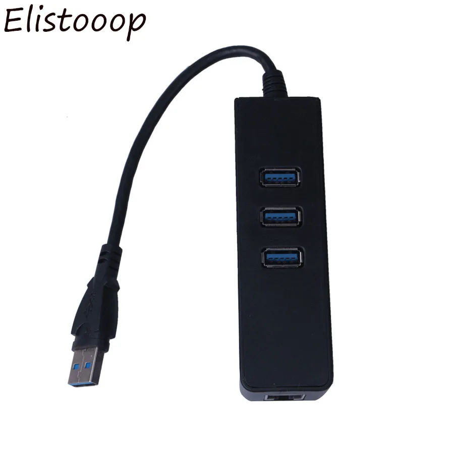Elitooop USB 3 0 к Hub 10/100/1000 Мбит/с RJ45 Gigabit Ethernet LAN проводной сетевой адаптер конвертер для