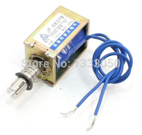 

DC12V 1A 10mm Stroke 200g Force Push Type Linear Solenoid  sagadf