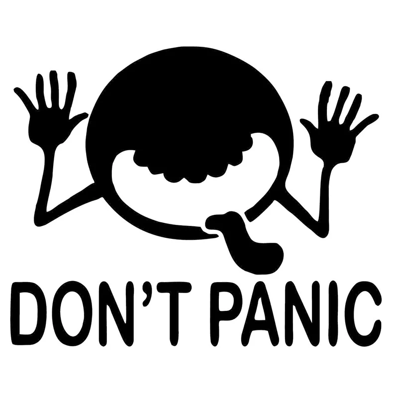 

Wholesale 10pcs/lot 20pcs/lot Don't Panic Funny JDM Vinyl Decal Sticker Cool Graphic Fits Auto Window Car Rear