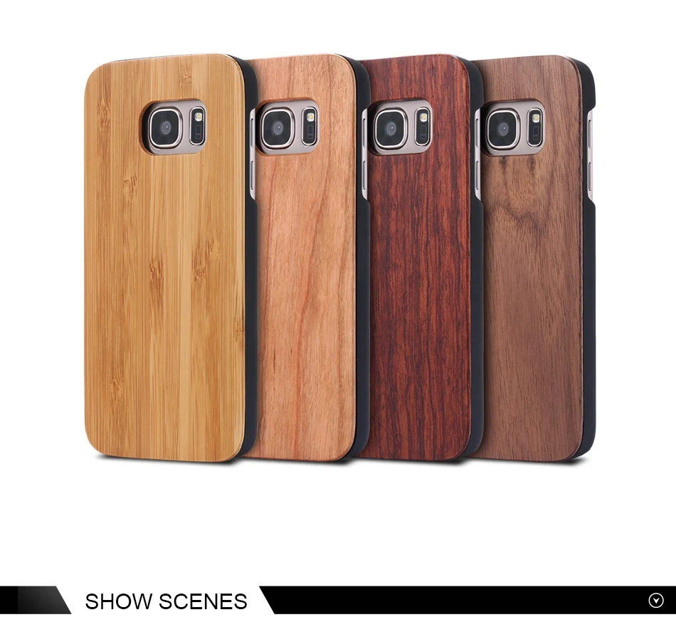 For Samsung Galaxy S8 Plus Real Wooden Case For Samsung S8 Galaxy S7 S6 Edge Back Cover  (8)