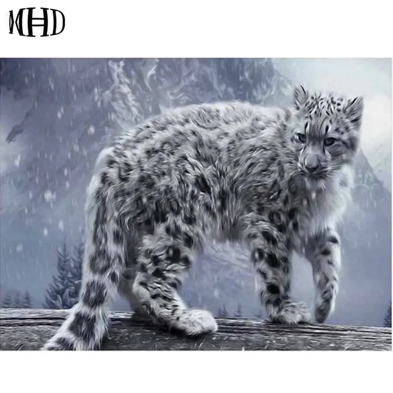 Bestseller font b Big b font Cat Pattern 5D Diy Diamond Embroidery Full Square Round Diamond