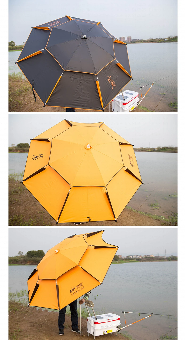 Superfície para Piscina de Pesca Dupla Camada Portátil Praia Guarda-chuva Engrossado Ajustável Forte Haste Alumínio Super Grande 2.4m L72 Sun 15 engrossado superfície para piscina de pesca ajustável