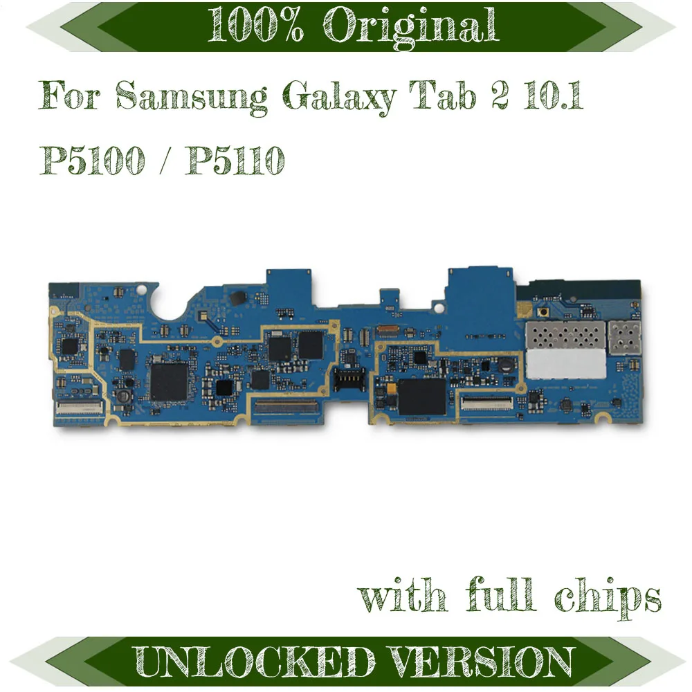 

1pcs For Samsung Galaxy Tab 2 10.1 P5100 3G P5110 WIFI 1G RAM 16G ROM Mainboard Motherboard Logic Board from original